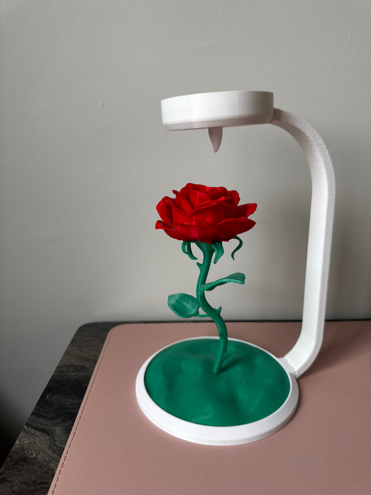 3D Printed Enchanted Rose Lamp Decor