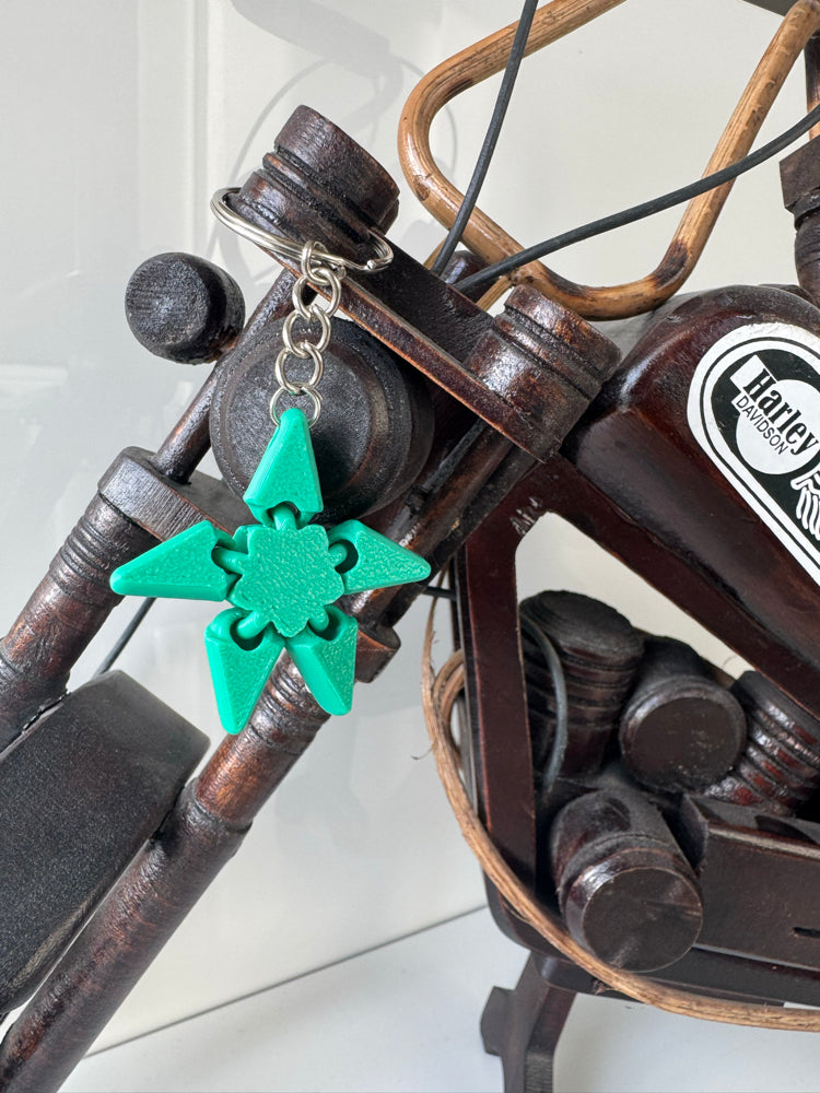 3D Printed Articulated Star Creature Keychain