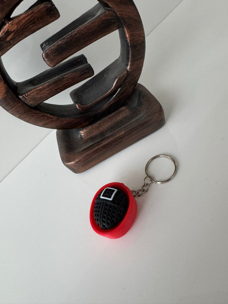 3D Printed Guard Mask Inspired Keychain