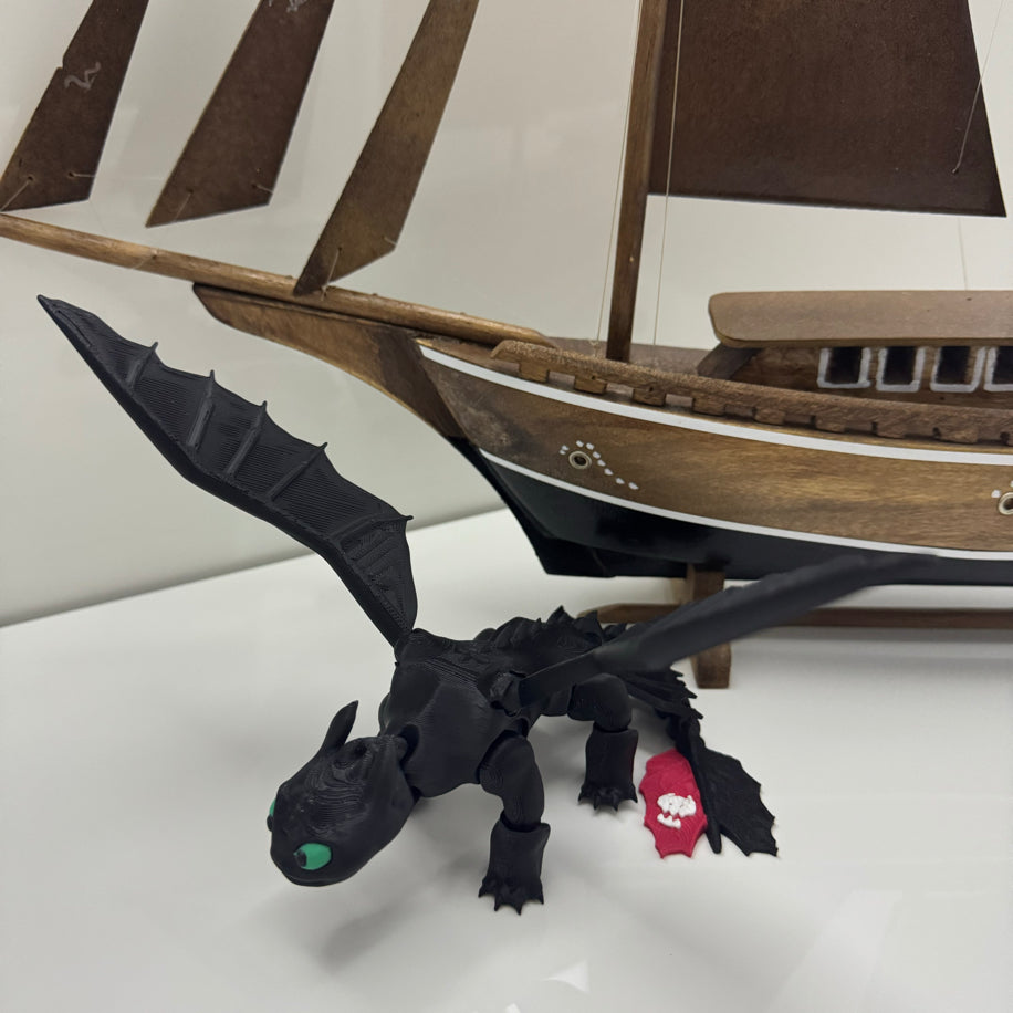 3D Printed Articulated Dragon Collectible Figure