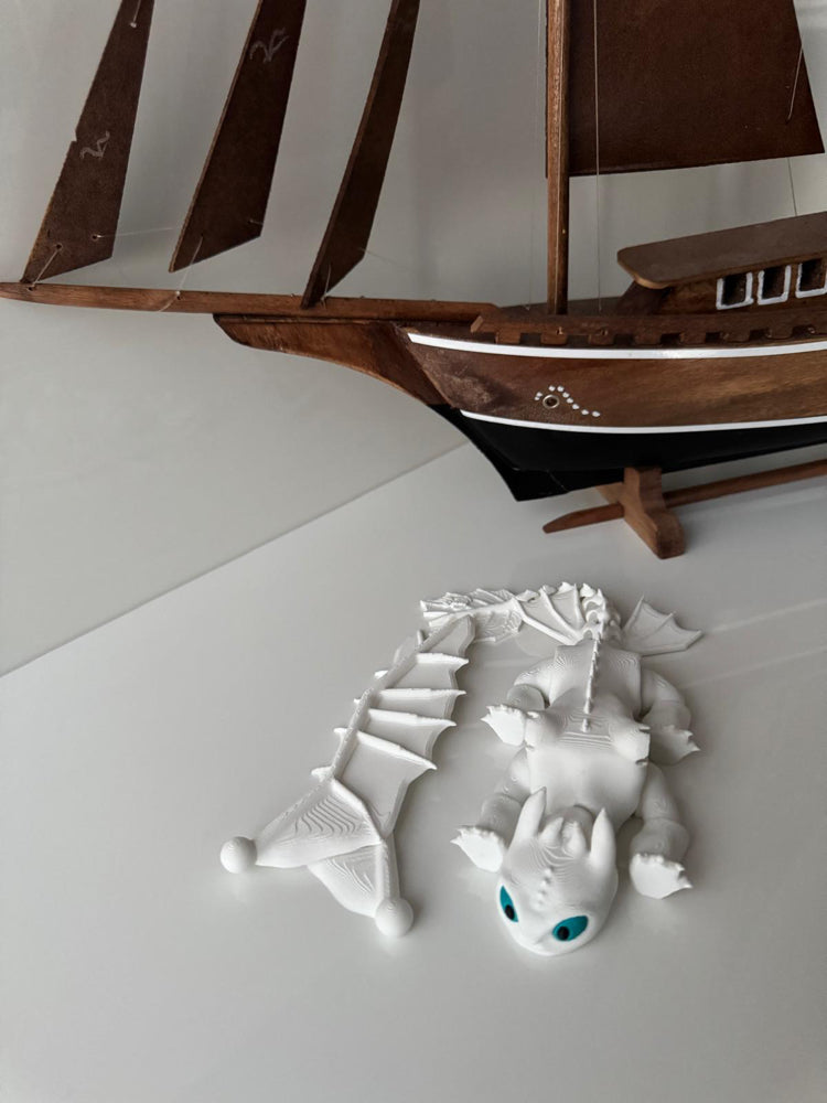 3D Printed Articulated Dragon Collectible Figure