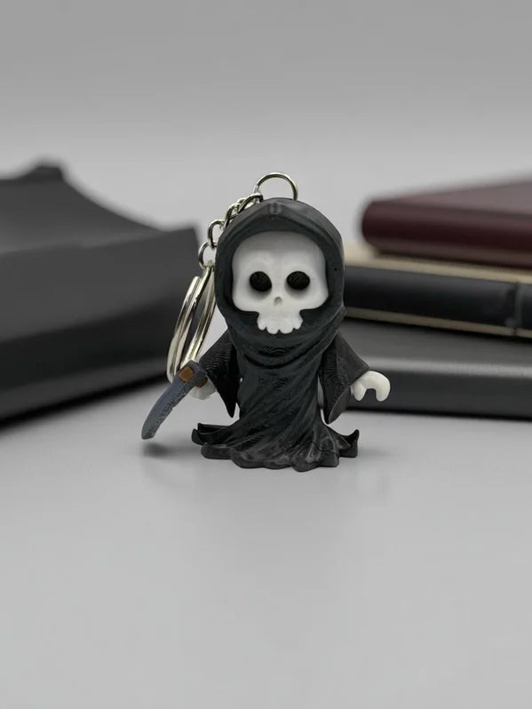 Cute 3D Printed Grim Reaper Keychain