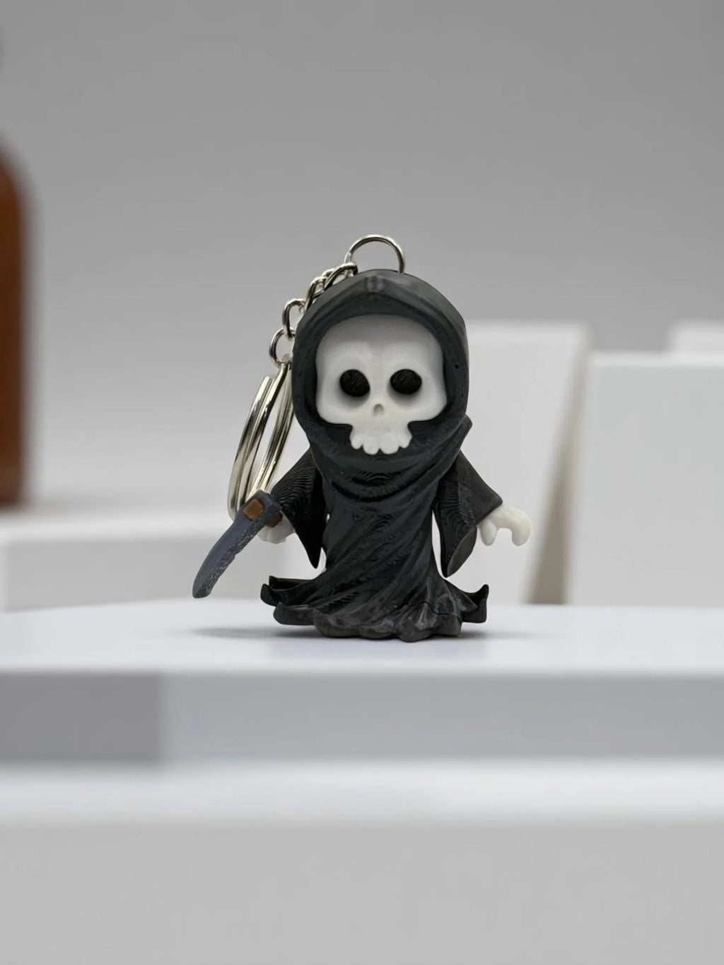 Cute 3D Printed Grim Reaper Keychain