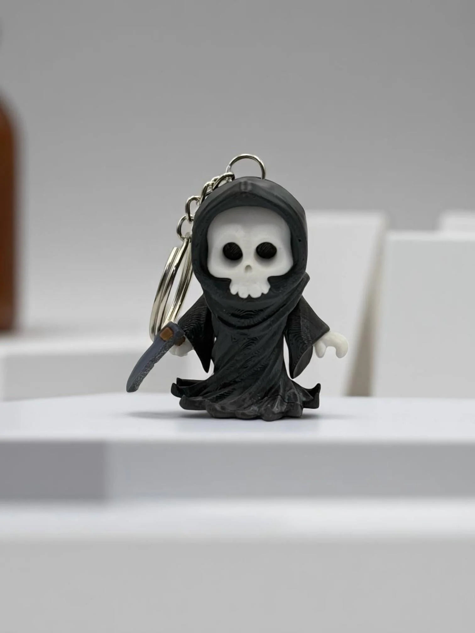 Cute 3D Printed Grim Reaper Keychain