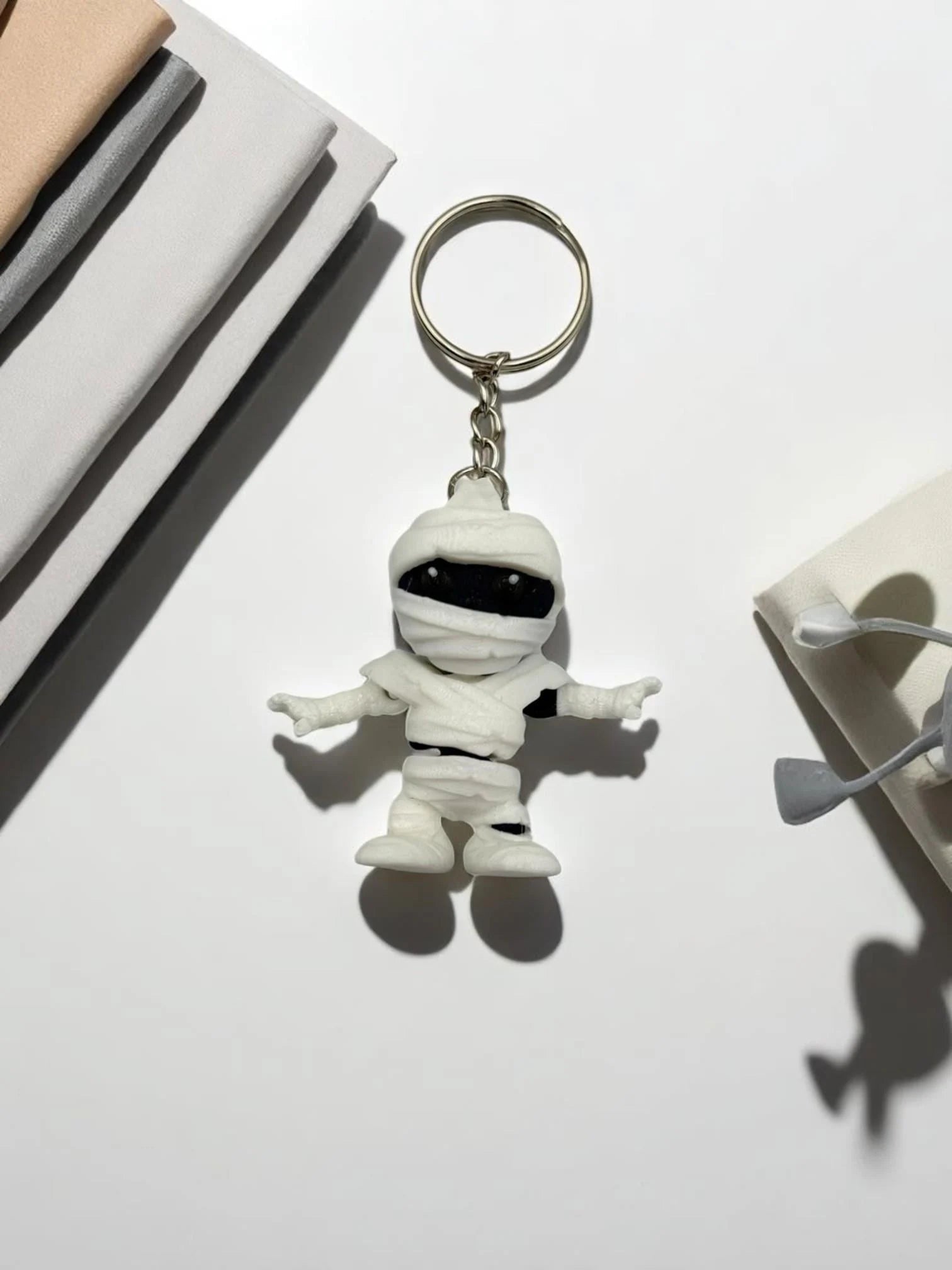 Cute 3D Printed Mummy Keychain